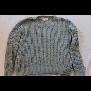 Side lace up sweater